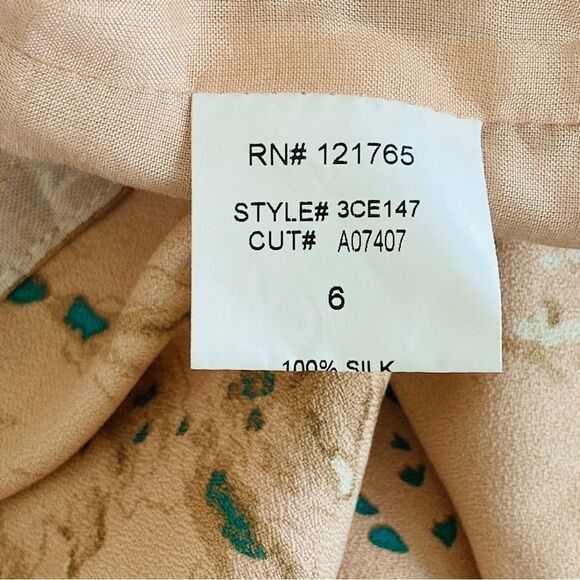 Poleci Blush Pink 100% Silk Sleeveless Sheath Dress Sz 6 NWT - Picture 11 of 14